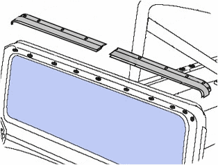 Bestop W/S Track Rail for Bikini and Top-0