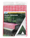 52"X84" Red White Gingham Tablecloth Pinic Folding Camper RV Vinyl Table Spread-19902