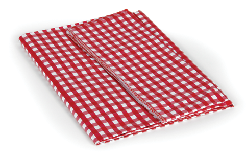 52"X84" Red White Gingham Tablecloth Pinic Folding Camper RV Vinyl Table Spread-19901