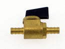 Brass 1/4 Turn Ball Valve 3/8" PEX RV Camper Plumbing