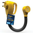 Camco PowerGrip Dogbone 12" 30A Male 15A Female Analyzer Surge Protect Camper RV