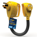 Camco PowerGrip Dogbone 18" 50A Male 30A Female Analyzer Surge Protect Camper RV