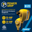 Camco PowerGrip Dogbone 18" 50A Male 30A Female Analyzer Surge Protect Camper RV