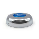Chrome Horn Button Chevy Bowtie Blue/Silver Emblem Classic Steering Wheel