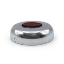 Chrome Horn Button Chevy Bowtie Black/Red Emblem Classic Steering Wheel