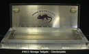 Checkerplate Aluminum Tailgate w/ Stainless Locks & Drop Cables WITH Storage