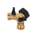 Camco Fresh Water Hose Y-Valve Brass Shutoff Camper RV Travel Trailer Pop Up New