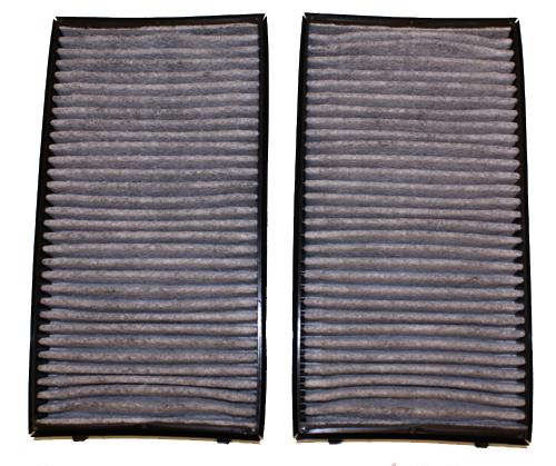Pair Cabin Air Filter for BMW 745Li 745i 750Li 750i 760Li 760i E65 E66 Cahrcoal-0