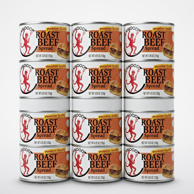 12 Cans Underwood Roast Beef Spread 4.25 oz. Can