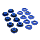 Snap N' Trap Tarp Grommets 7/16" Set of 8 Blue Canvas Nylon Plastic