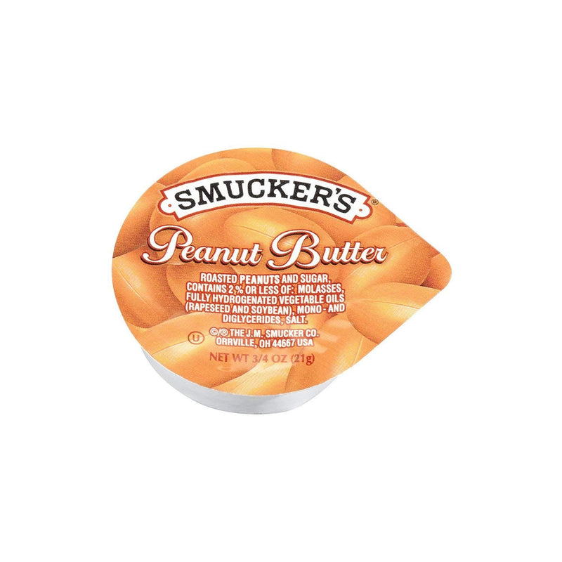 200 CUPS Smucker's Creamy Peanut Butter Cups 0.75 oz Breakfast Snack FREE SHIP