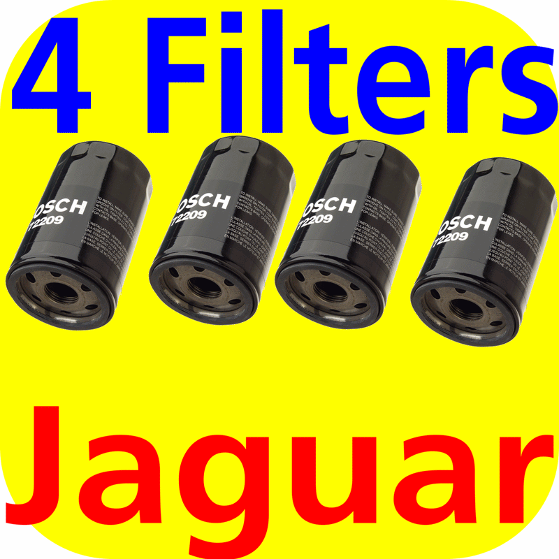 4 Oil Filters Jaguar V8 S Type XJ XJR XKR XK8 4.0 97-03 (eBay
