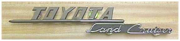 Side Apron Emblem Toyota Land Cruiser FJ40 69-74-2591
