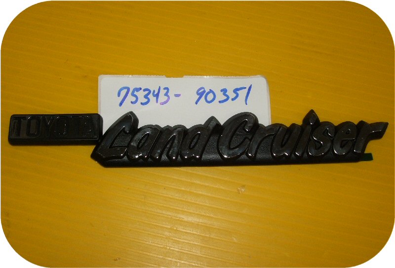 Side Apron Emblem Toyota Land Cruiser FJ40 9/73 up-0