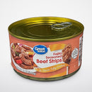 6 Cans of Great Value Fajita Seasoned Beef Strips in Sauce, 12 oz