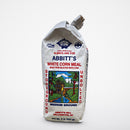 2 Bags of Abbitts Mills Medium Ground White Corn Meal, 2 lb