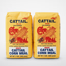 2 Bags of Atkinsons Cattail White Corn Meal, 2 lb