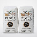 2 Bags of White Lily Enriched Bleached White All Purpose Flour, 2 lb