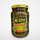 3 Jars of Mount Olive Sweet Petite Snack Crunchers Pickles, 16 oz