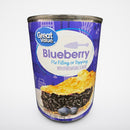 4 Cans of Great Value Blueberry Pie Filling & Topping, 21 oz