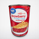 4 Cans of Great Value Strawberry Pie Filling & Topping, 21 oz