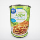 4 Cans of Great Value No Sugar Added Apple Pie Filling & Topping, 20 oz