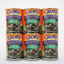 6 Cans Glory Seasoned Southern Style Smoked Turkey Flavored Collard Greens