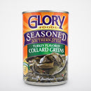6 Cans Glory Seasoned Southern Style Smoked Turkey Flavored Collard Greens