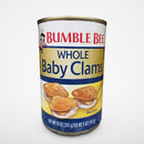 6 Cans of Bumble Bee Whole Baby Clams, 10 oz