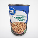 6 Cans of Great Value Cannellini Beans, 15.5 oz