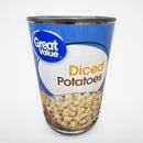 6 Cans of Great Value Diced Potatoes, 15 oz