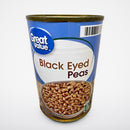 Great Value Black Eyed Peas, 15 oz