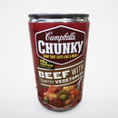 Campbell's Chunky Beef with Country Vegetables Soup, 18.8 oz Cans