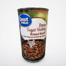 3 Cans of Great Value Brown Sugar Hickory Baked Beans, 28 oz