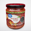3 Jars of Great Value Mild Black Bean & Corn Salsa, 16 oz