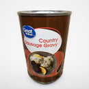 4 Cans of Great Value Sausage Gravy, 15 oz