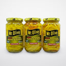 3 Jars of Mount Olive Hot Banana Pepper Rings, 12 oz