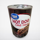 6 Cans of Great Value Hot Dog Chili Sauce, 10.5 oz
