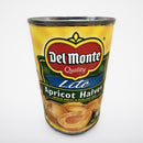 4 Cans of Del Monte Lite Unpeeled Apricot Halves In Extra Light Syrup, 15 oz