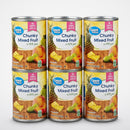 6 Cans of Great Value Chunky Mixed Fruit in 100% Juice, 15 oz