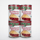 4 Cans of Lucky Leaf Premium Strawberry Rhubarb Fruit Filling & Topping, 21 oz