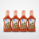 4 Bottles of Great Value Sweet & Tangy French Style Salad Dressing, 16 oz