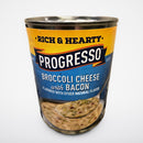 Progresso Rich & Hearty Broccoli Cheese with Bacon Soup, 18 oz Cans