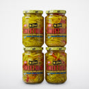 4 Jars of Mount Olive Sweet Heat Banana Pepper Rings, 12 oz
