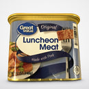 6 Cans Great Value Original Luncheon Meat 12 oz.