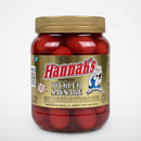 1 Quart Jar of Hannah Pickled Pork Sausage Red Hots Wieners