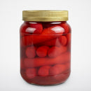 1 Quart Jar of Hannah Pickled Pork Sausage Red Hots Wieners