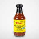 2 Bottles of Wells All Purpose Rib & Chicken Sauce, 18 oz