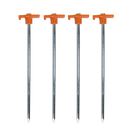 T-Stopper Steel Tent Pegs 10" Set of 4 Camping Stakes