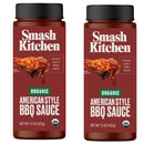 2 BOTTLES Organic Smash Kitchen American Style BBQ Sauce 15 oz Barbecue